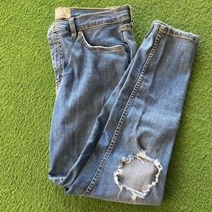 Free People Ripped Knee Jeans